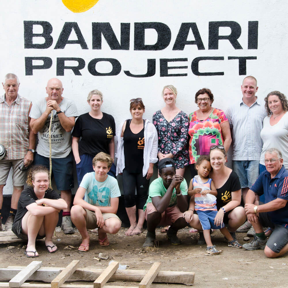 Group photo of Bandari Project Volunteers